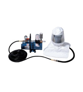 Respiratory protection kit for 1 people with a hood, ambient air pump & 50 feet, Allegro, no 9220-01