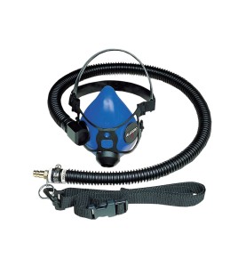 Ensemble incluant un respirateur demi-masque, un boyau d’alimentation flexible et une ceinture en nylon, no 9920.