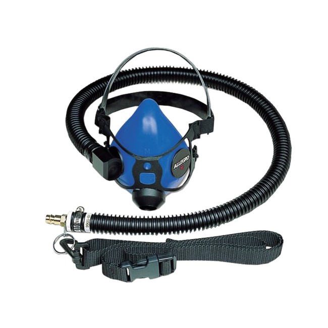 Ensemble incluant un respirateur demi-masque, un boyau d’alimentation flexible et une ceinture en nylon, no 9920.