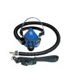 Set includes a haft mask respirator, flexible hose and one nylon belt, one size fit most, sold individually. No. 9920