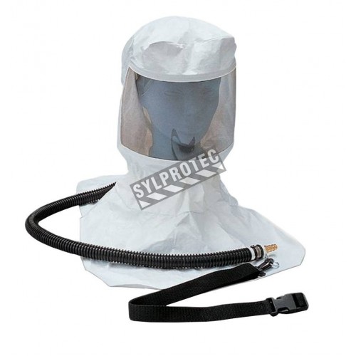 Full kit, tyvek hood, harness, tube and belt for supply air.