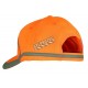 Casquette haute visibilité orange 100 % polyestère