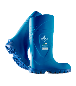 Bottes imperméables Bekina StepliteX en polyuréthane vert, caps et semelles d'acier, conformes CSA Z195.