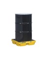 Drum accumulation center for spill control, fits 1 drum, capacity 12 US gallons (45.5 liters).