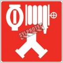 Aluminium sign for fire department combined automatic sprinkler and standpipe or dry riser connection (Siamese)