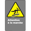 Affiche CDN «Attention à la marche» de langue française: langues, formats et matériaux divers & options