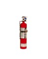 Portable fire extinguisher with powder, 2.5 lbs type ABC, ULC 1A-10BC, with vehicle hook.