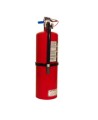 Portable fire extinguisher with powder, 10 lbs type ABC, ULC 6A 80 BC, with wall hook.