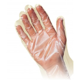 Polyethylene gloves, bag of 100 units.