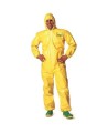 TYCHEM 2000 disposable yellow coverall with hood sold individually