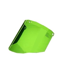 Visière pour soudeur en polycarbonate vert (IR 3.0) pour protection faciale sur mesure. Compatible avec porte-visières de 3M.