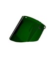 Visière pour soudeur en polycarbonate vert (IR 5.0) pour protection faciale sur mesure. Compatible avec porte-visières de 3M.