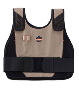 Vest change of state, for environments with intense heat.