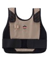 Vest change of state, for environments with intense heat.