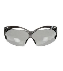 3M SecureFit protective eyewear with anti-fog treated grey polycarbonate lenses for protection from outside glare and hazes.