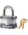 Black regular padlock whit key type alike