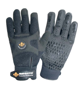 Gants de travail antivibration AirGlove avec cellules d’air, certifiés ISO 10819 et ANSI S2.73.