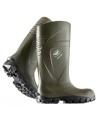 Bottes imperméables Bekina StepliteX en polyuréthane vert, caps et semelles d'acier, conformes CSA Z195.