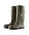 Bekina StepliteX waterproof green polyurethane boots with steel toe caps and steel soles, CSA Z195 compliant.