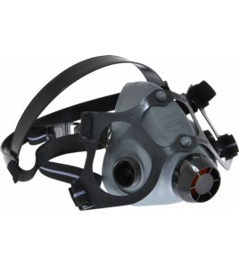 North 5500 series elastomeric half mask respirator, NIOSH certified, compatible with North N series filters & cartridges.