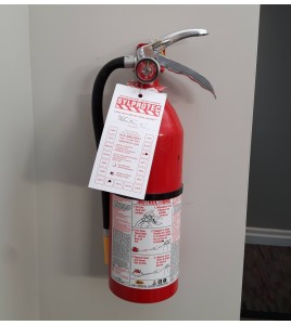 Wall hanger for Amerex chemical powder extinguishers, 5 to 6 lbs