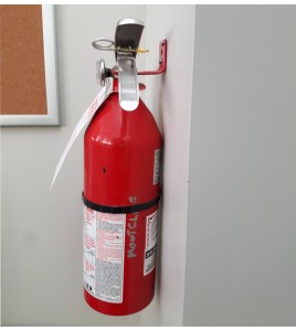 Wall hanger for Amerex chemical powder extinguishers, 5 to 6 lbs