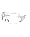 3M SecureFit protective eyewear with anti-fog treated clear polycarbonate lenses for protection from outside glare and hazes.