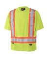 Orange traffic polyester t-shirt, CSA Z96-09, class 2 level 2