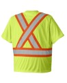 Chandail de signalisation en polyester orange CSA Z96-09, classe 2 niveau 2