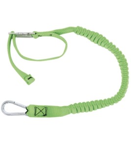 Tool strap that attaches to the wrist 1 1/8" (2.86 cm) wide by 18" (45.7 cm) long, for small, lightweight tools