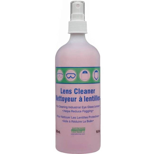 Solution nettoyante anti-buée et anti-statique pour lunettes, 500 ml.