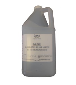 Dana-san alcohol-based gel hand sanitizer 4 litres, pump non included