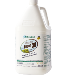 Decon 30 disinfectant with thyme oil effective against mold, bacteria viruses 1 gal US bottle