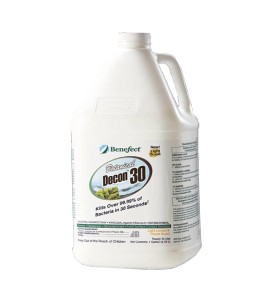 Decon 30 disinfectant with thyme oil effective against mold, bacteria viruses 1 gal US bottle