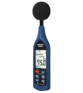 Sound Level Meter and Data Logger three ranges from 30 to 130 dB, type 2, Reed Instruments