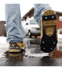 Semelles antidérapantes pour la neige et la glace, pour tous les types de chaussures à talon plat.