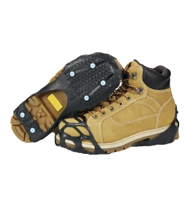 Snow and ice traction aids, for all types of flat shoes and winter boots.