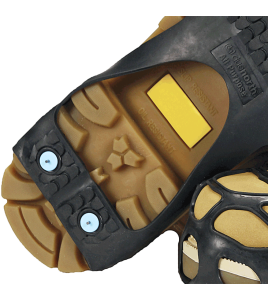 Snow and ice traction aids, for all types of flat shoes and winter boots.