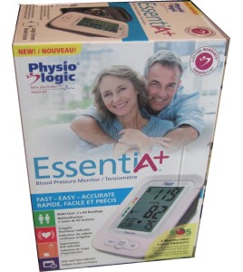 Physiologic Prisma digital blood pressure monitor (sphygmomanometer) for adults, with large backlit screen.