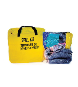 Compact universal spill kit for trucks.