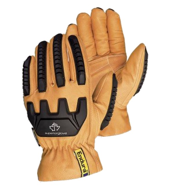  Gants de conducteur en cuir de chèvre résistant aux chocs doublés en Kevlar® et Thinsulate, vendu à la paires