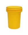 Medium universal spill kit for non-corrosive fluids, 30 US gallons (114 L), overpacked in drum with screw lid.