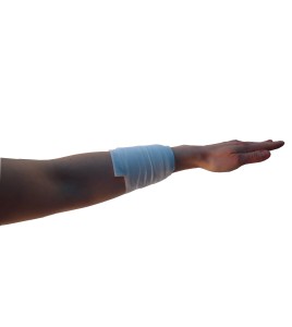 Sterile compress bandage, 4 x 4 in, sold individually.