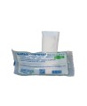 Sterile compress bandage, 4 x 4 in, sold individually.