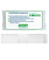 Sterile compress bandage, 3 x 3 in, sold individually.