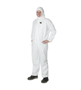 White disposable antistatic coveralls, unit