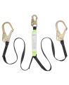 Peakworks Y-lanyard with an energy absorbing inner core and a strong polyester webbing, 200-350 lb.