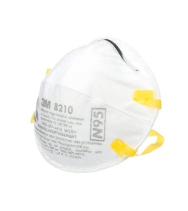 3M N95 particulate respirator for protection from solids & non-oil based liquids particles.