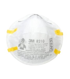 3M N95 particulate respirator for protection from solids & non-oil based liquids particles.