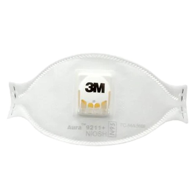 3M 9211, N95 particulate respirator with Cool Flow™ valve. Protects from solids & non-oily liquids. Sold per box, 10 units/box